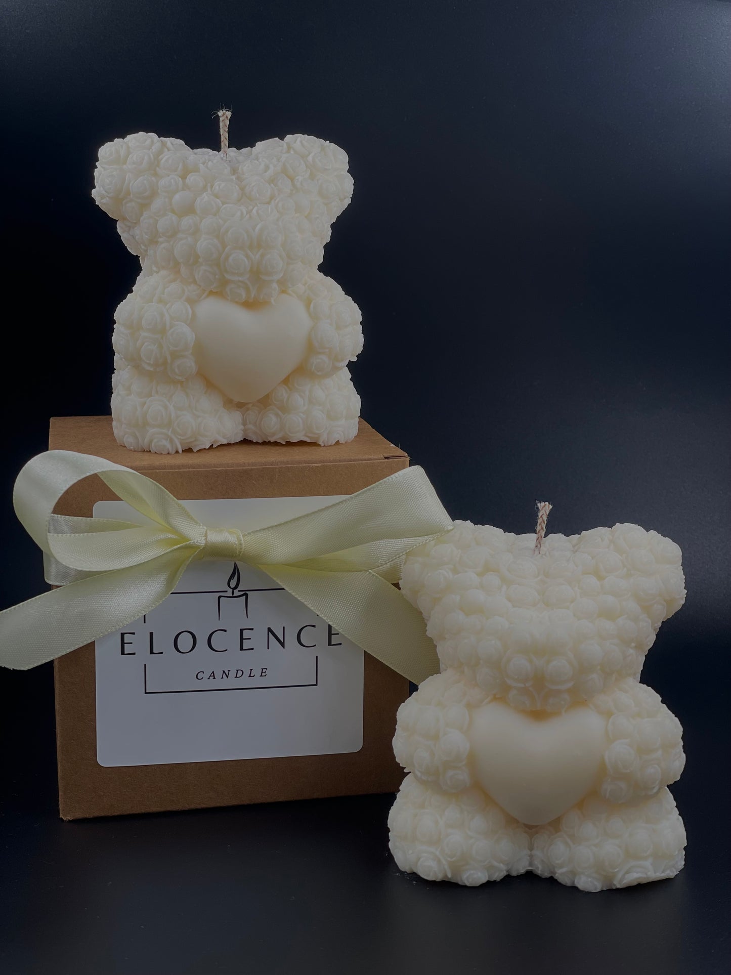 Ours en peluche cœur parfumé à la rose ❤️