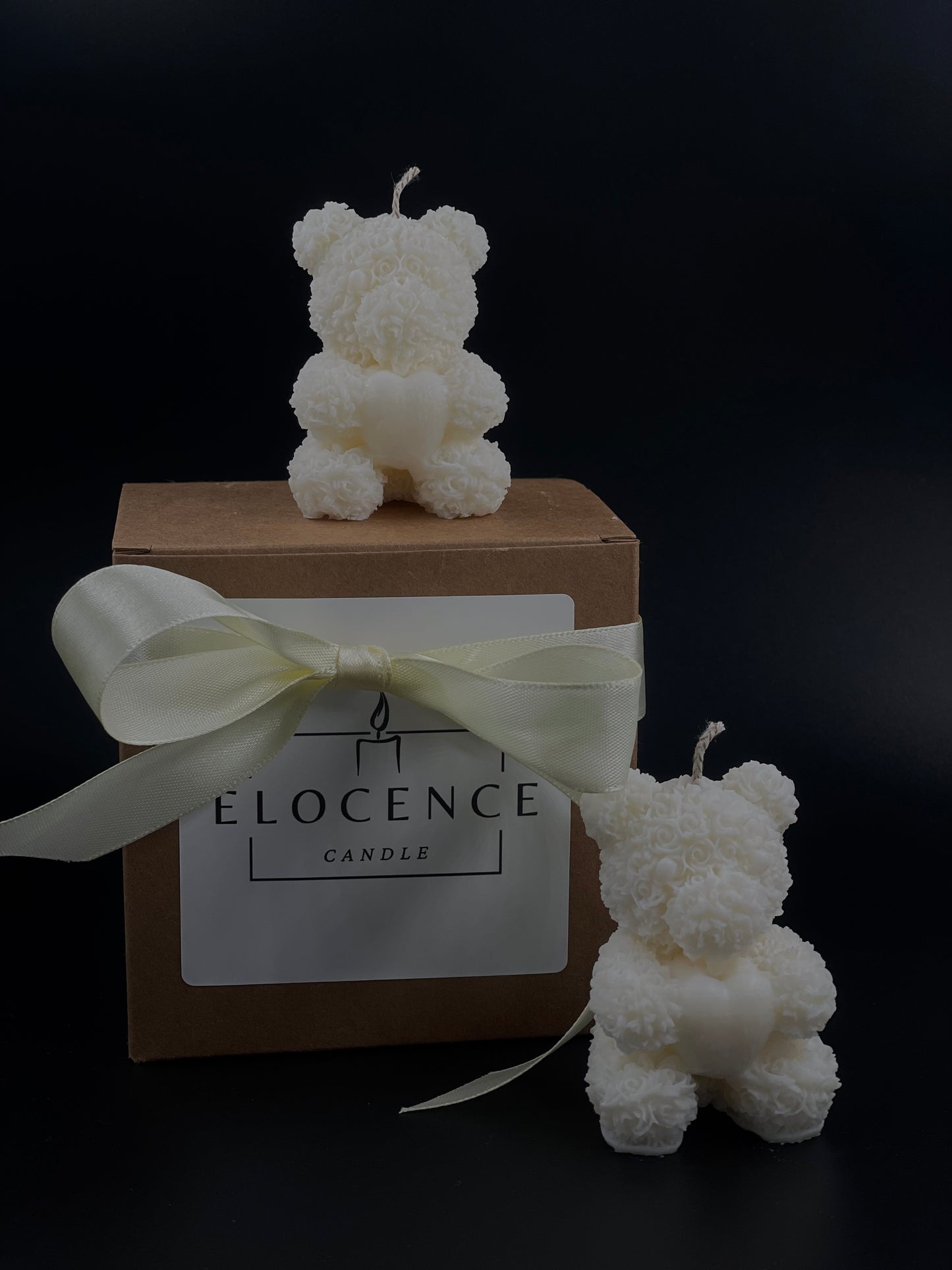 Ours en peluche cœur parfumé à la rose ❤️