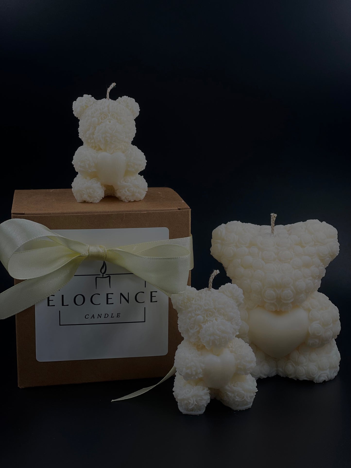 Ours en peluche cœur parfumé à la rose ❤️